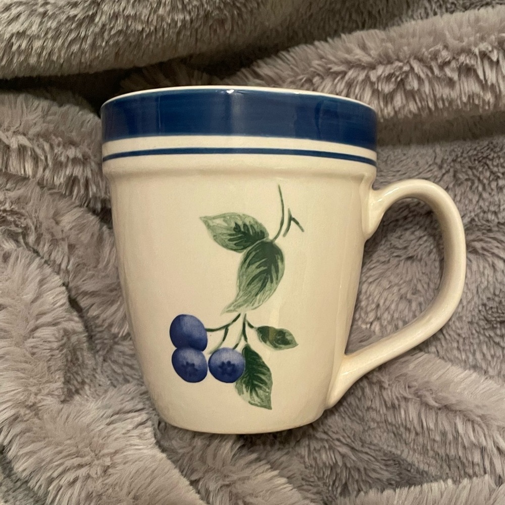 MUG COFFEE LL BEAN BLUEBERRY STONEWARE